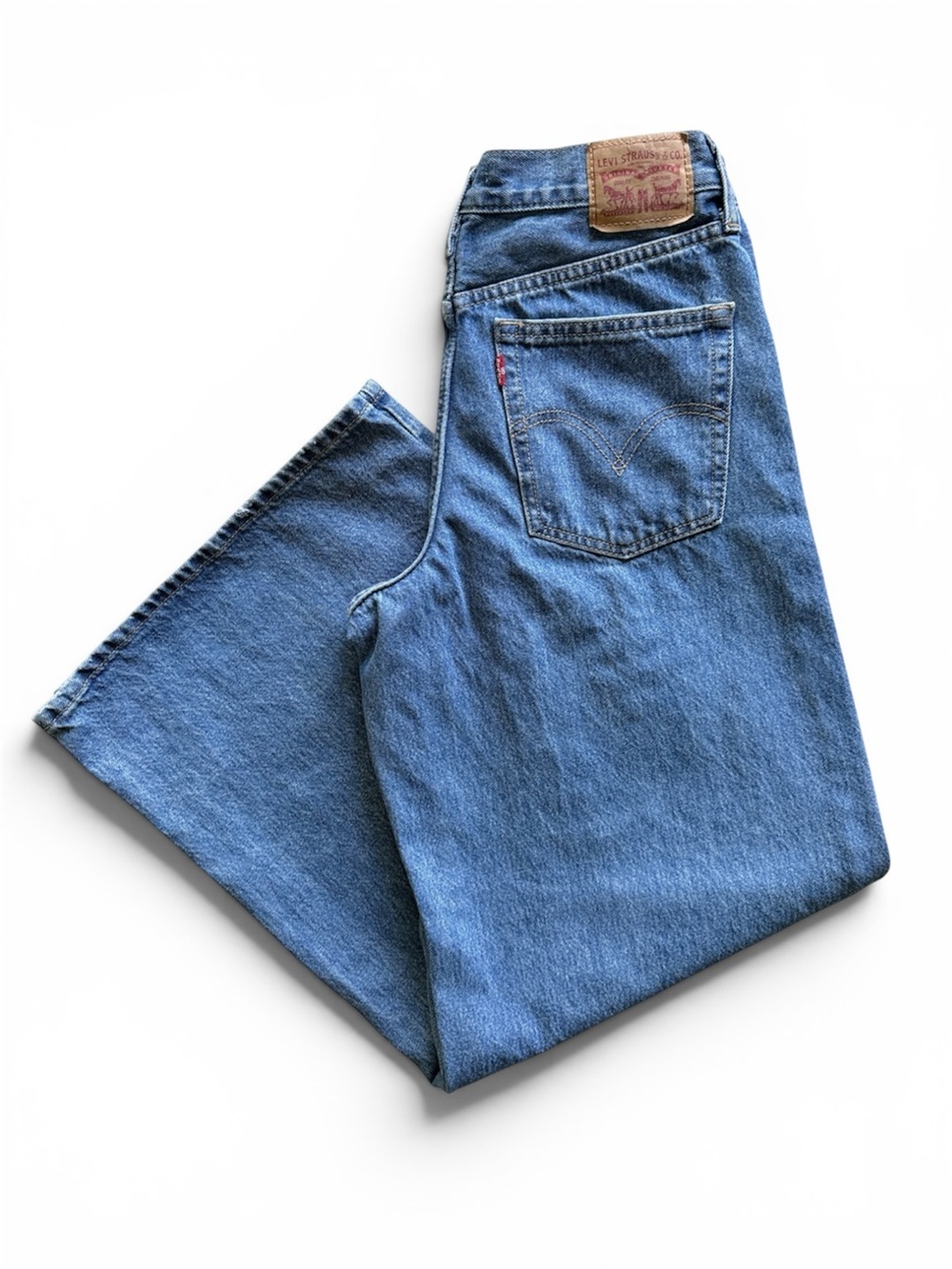 Levi’s 94 Baggy Wide Leg Jeans Classic Medium Blue Wash Size 30